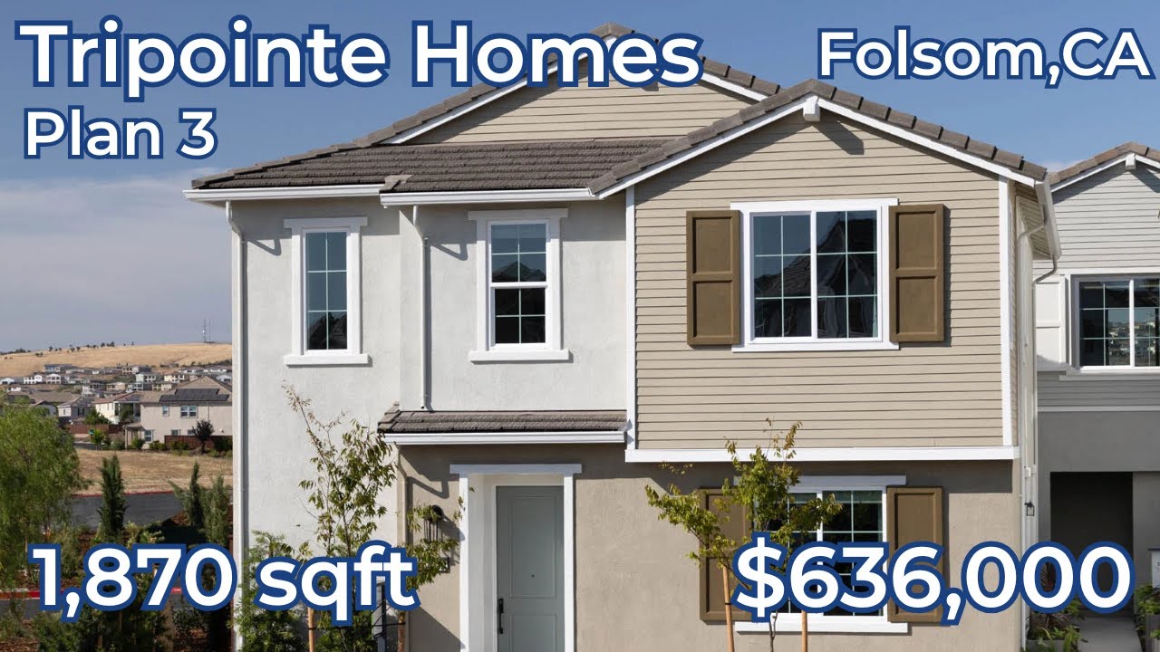 Tripointe Homes | Plan 3–1870 SqFt  | Model Home Tour | Folsom, CA | Starts at $ 636,000