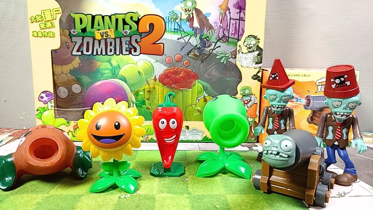 Приятное распаковывание игрушек Plants Vs Zombies. Базовый набор игрушек PVZ для начинающих.