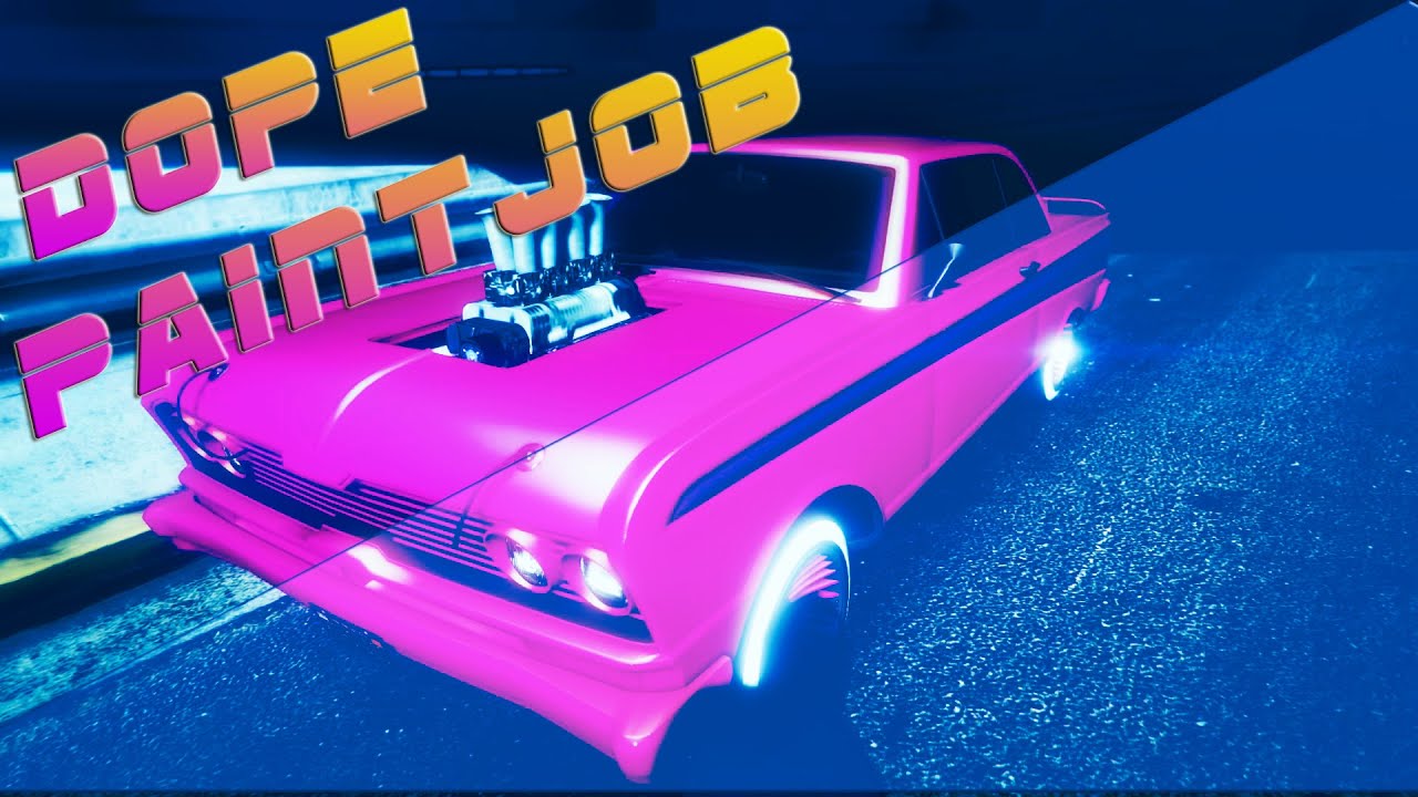 GTA ONLINE PINK LEMONADE PAINTJOB DOPE PAINT JOB YouTube