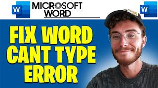 How to Fix Ms Word cannot type Error | Easy Guide