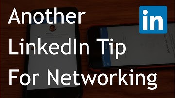 LinkedIn App Tip 2: Connect at a networking event