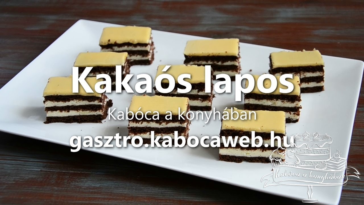 Kakaós lapos recept videó - Kabóca a konyhában