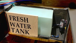 FRESH WATER TANK & PUMP INSTALL  Truck Camper Build Part 24