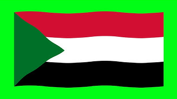 Green Screen Sudan Flag | Green Screen Sudan Waving Flag | Sudan Animation Flag |Sudan National Flag