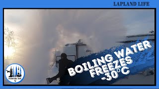 Boiling Water Freezing in Mid Air (Slow Motion)
