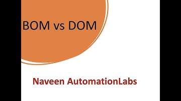 BOM Vs DOM