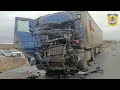 Водитель тягача погиб, врезавшись в другую фуру. Real Video