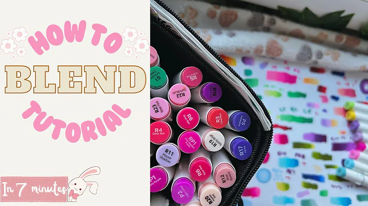 How to blend alcohol markers simple tutorial 🌸✨| Ohuhu Markers for Beginner 