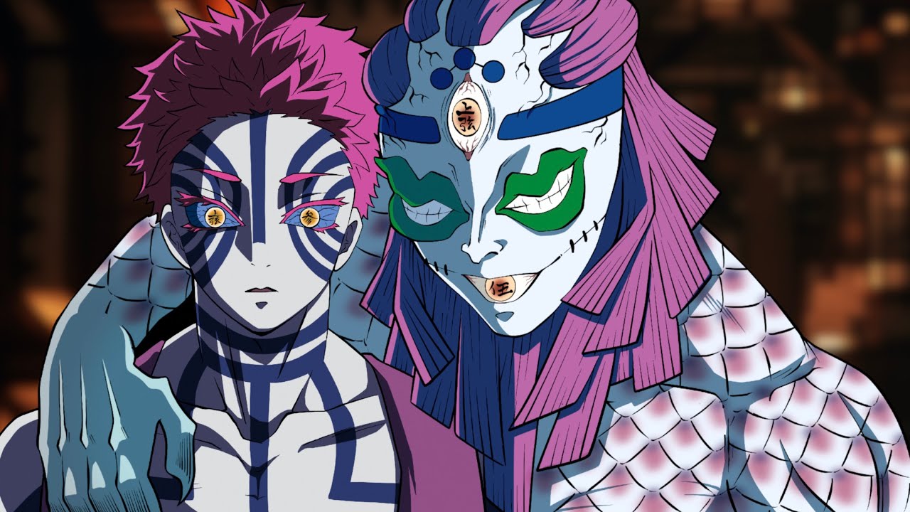 鬼滅の刃】無限城で玉壺にだる絡みされる猗窩座 - YouTube