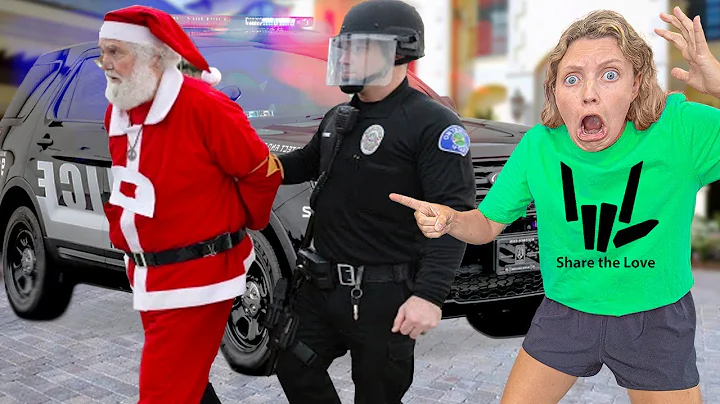 ARRESTED SANTA Breaking into STEPHEN SHARER HOUSE!!!