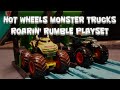 Hot wheels monster trucks roarin rumble playset