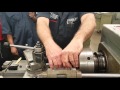 Instructor kim munson demonstrates setting up to cut threads on lathe part1