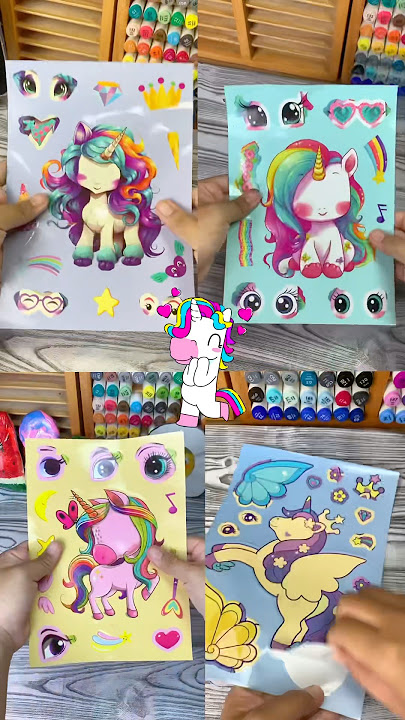 🦄cute sticker🦄 #cute #sticker #papercraft #craft #unicorn