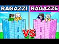 TORRE SICURA RAGAZZI contro TORRE SICURA RAGAZZE in Minecraft!