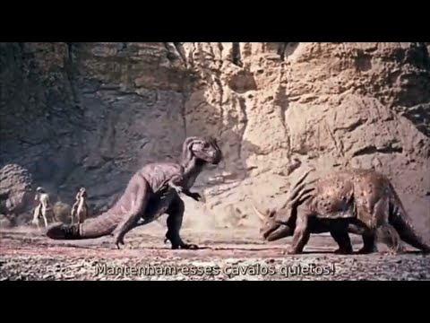 The valley of gwangi (1969)   Gwangi vs styracosaurus