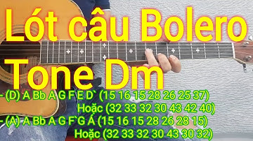 Hướng dẫn lót câu Bolero tone Dm | Điêu Chương