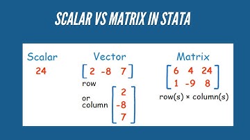 How to use Scalar and Matrix in Stata