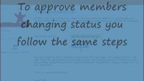 Member approval on MyAIESEC,net