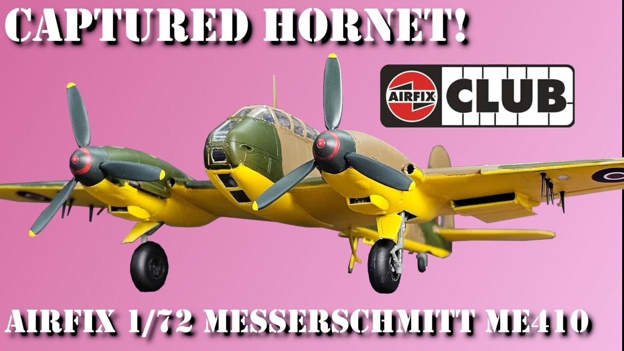 Building the Messerscmitt Me.410 in full RAF camouflage | Airfix Club kit 2025