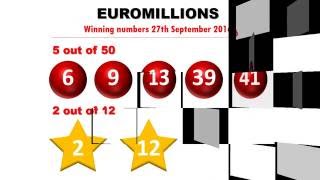 Euromillions am Dienstag: Aktuelle Eurolotto Gewinnzahlen vom 27. September 2016