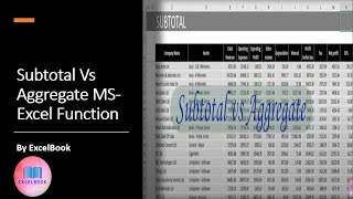 Celebrity Subtotal vs Aggregate function in MS Excel. Profile