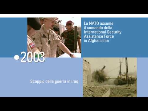 La storia della NATO -- video cronologico (NATO video timeline ITALIAN)