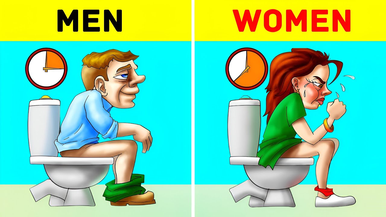 Do Men and Women Poop Differently? - YouTube