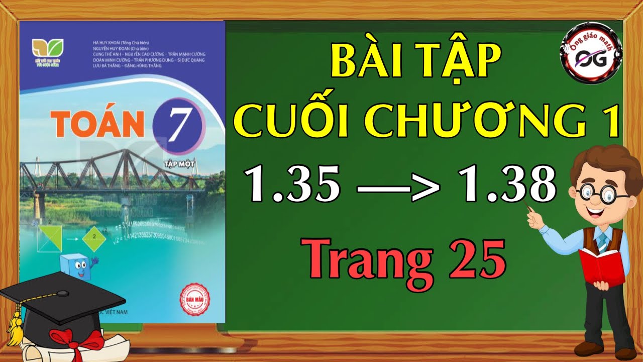 Toán lớp 7 Bài tập cuối chương 1 trang 25 - Kết nối... - youtube
