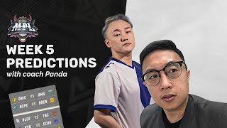 MPL PH Season 8 Week 5 Predictions with Coach Panda