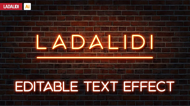 How To Create Editable Neon Text Effect Adobe Illustrator Tutorial Part 1