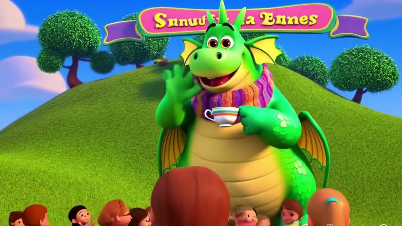 The Sneezing Dragon! | Funny Fire-Breathing Dragon Song for Kids | 3D Cartoon Video
