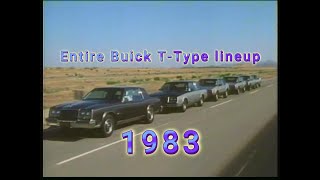 The 1983 Buick T-Type  Lineup