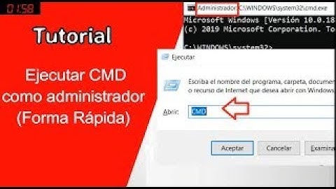 . Ejecutar CMD como administrador Forma Rápida