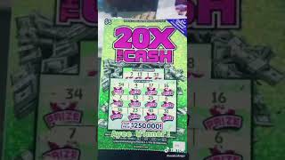 Famous WINNER on 20x the cash scratch off lottery ticket #shorts Profile