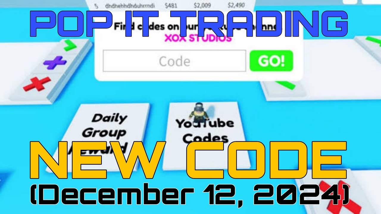 Roblox - NEW CODE IN Pop It Trading (December 12, 2024) - YouTube