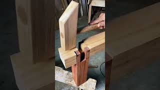 Putting together wood to make a puzzle #shorts