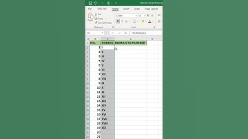 How to convert from roman numbers to numbers in excel #exceltutorial #exceltips #exceltricks #excel