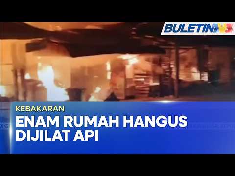 KEBAKARAN | Enam Kedai Berusia Lebih 50 Tahun Di Pekan Lama Rompin Musnah