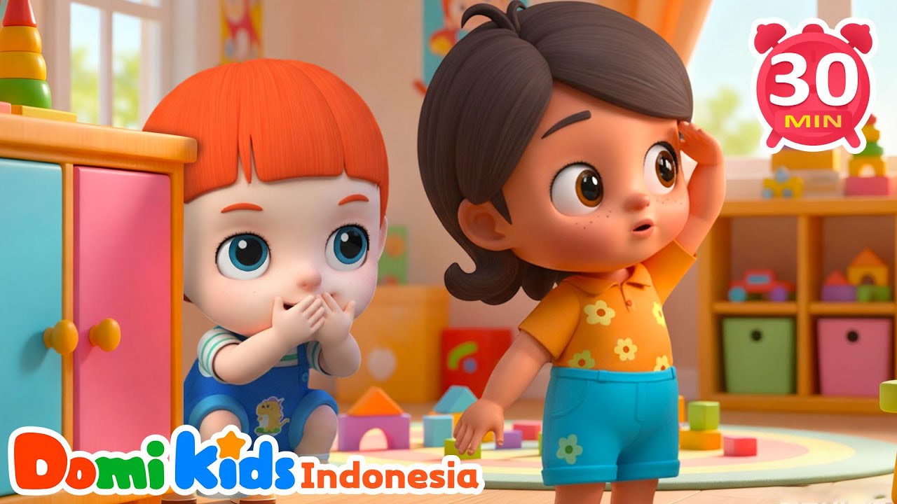 Cilukba! 🙈🎶 Permainan Seru untuk Bayi & Balita | Kumpulan Lagu Anak Indonesia | Domi Kids
