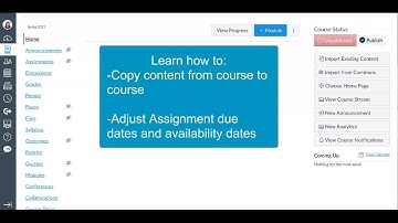 Copy Canvas Content and Adjust Dates