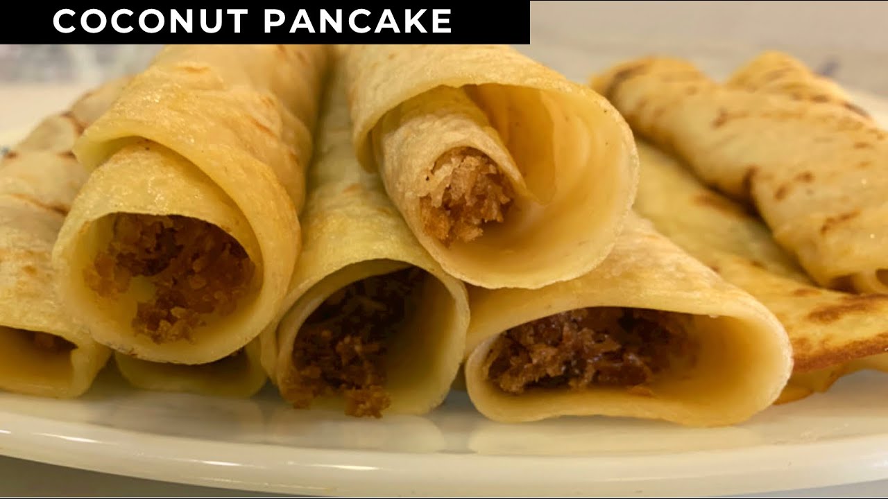 Different Styles of Making Pancake | Scraped Coconut and Sugar Pancakes