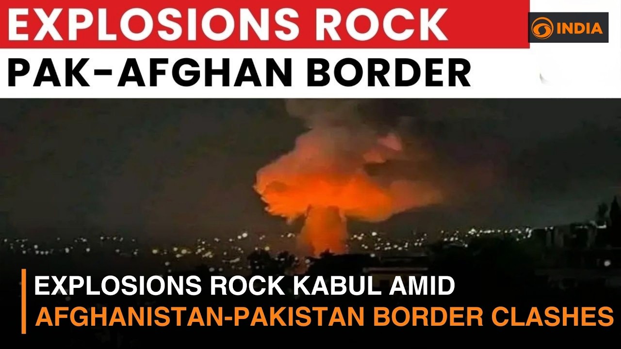 Explosions rock Kabul amid Afghanistan-Pakistan border clashes & more news | DD India live | 4 PM