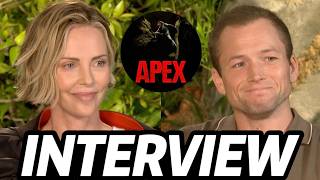Interview: Charlize Theron and Taron Egerton talk thrills, stunts and collaboration on new film APEX