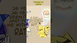 Sonic Replaced Tails - Smash Bros Comic Dub #sonicthehedgehog #pokemon #pikachu
