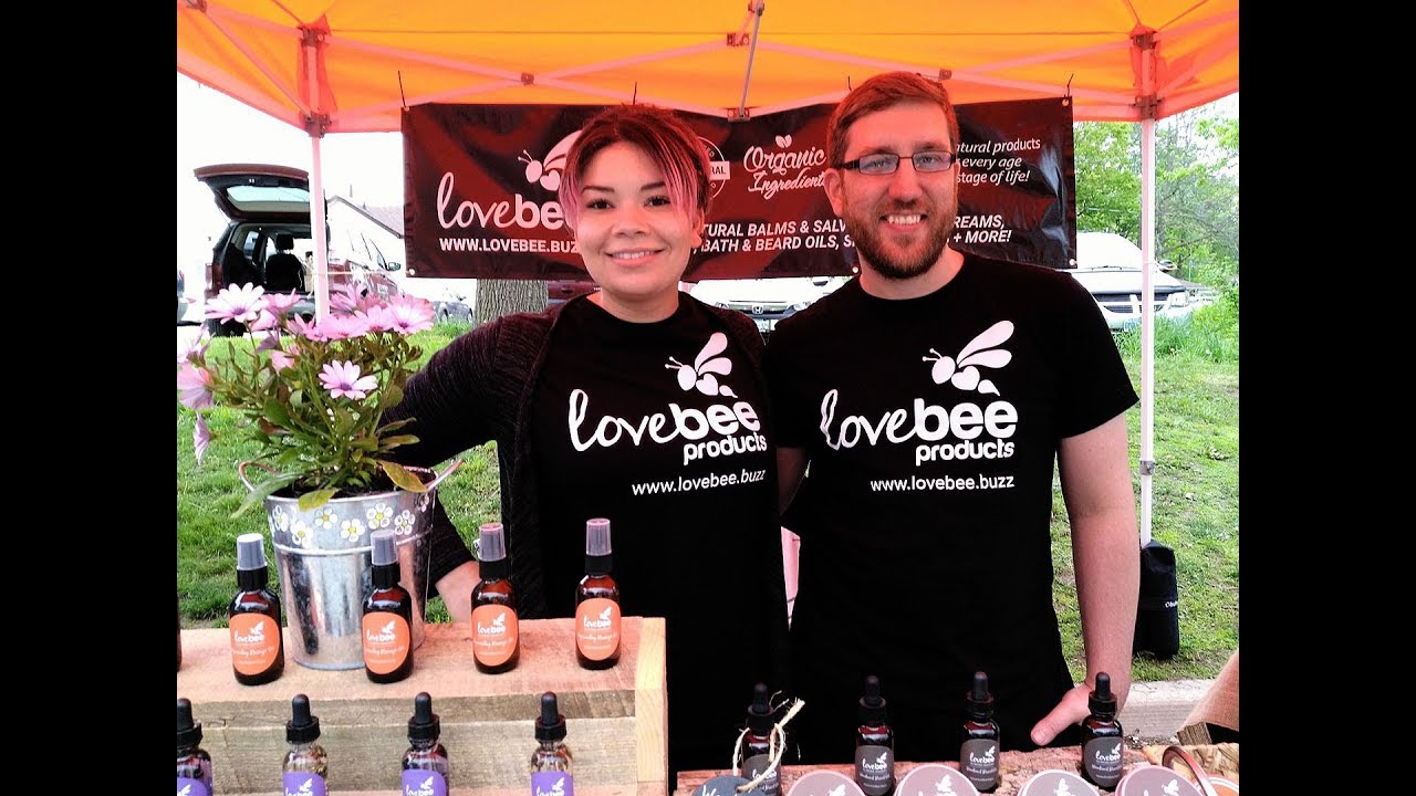 Lovebee Products At Ridgeway's Farmers' Market! - YouTube