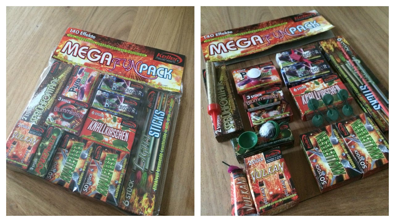 Mega Fun Pack (Keller) - Jede Menge Klasse 1 Feuerwerk