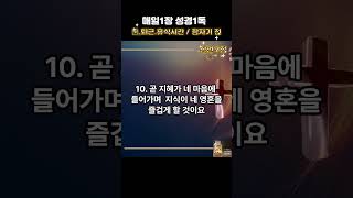매일한장성경1독 #잠언2장 #잠자기전과기상시#출퇴근시간 #성경읽기 #1분천국레시피