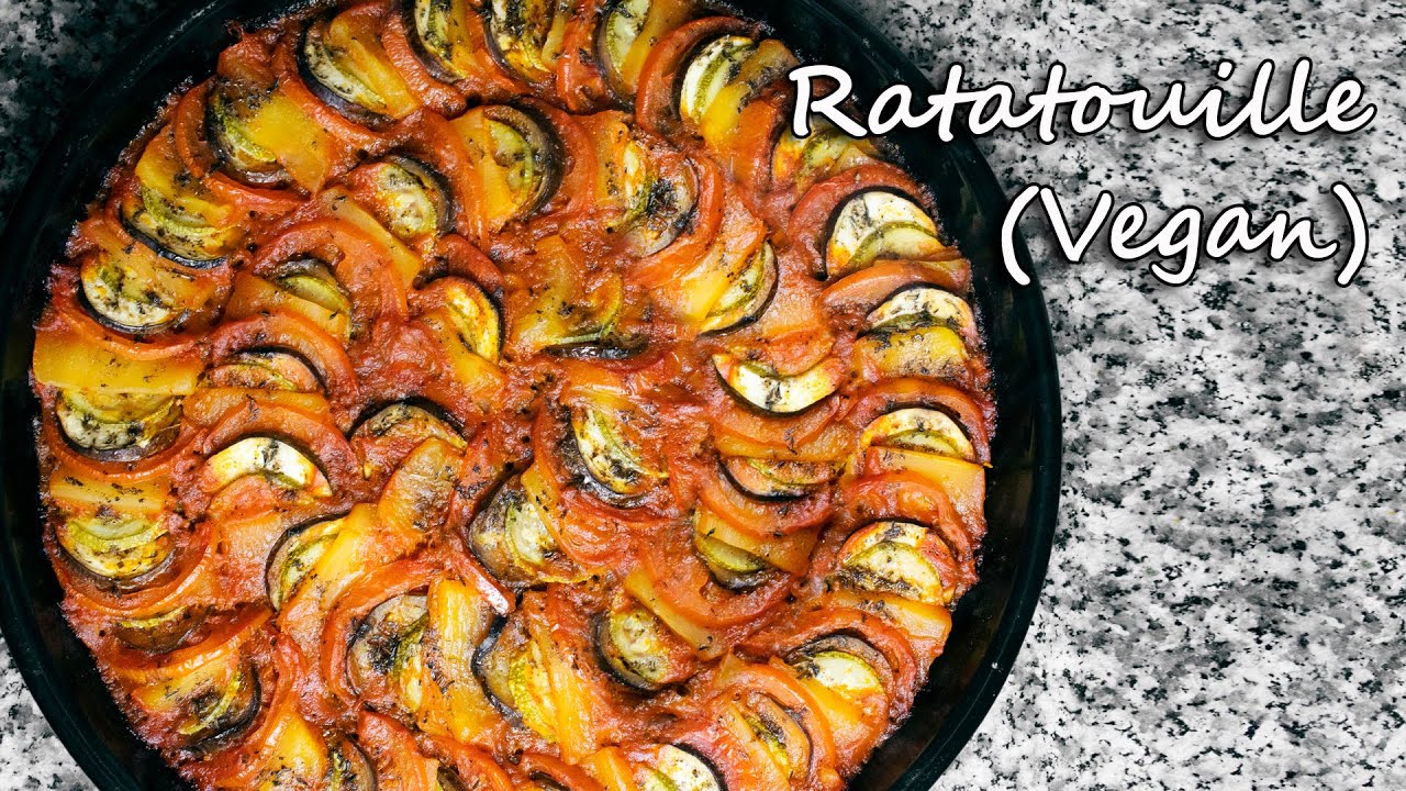 How to make Vegetarian Ratatouille | VEGAN Recipe- Review /  راتاتوي - خلطبيطة بالصلصة أو صينية خضار