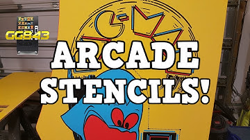 How to Apply Arcade Stencil Artwork on a Pac-man Arcade Game!