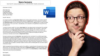 How To Write a Cover Letter With No Experience (2024) | [Word Tutorial] screenshot 3